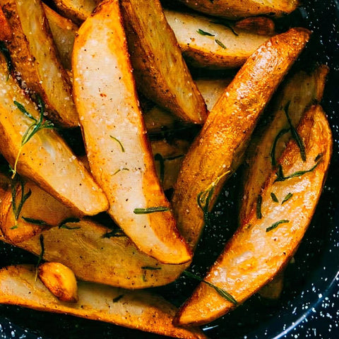 PAN FRIED CRISPY POTATO WEDGES